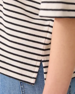 Hot Knitted top with stripes Oberteile & T-shirts