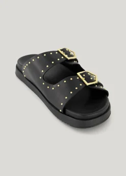 Online Leather sandal with studs Schuhe