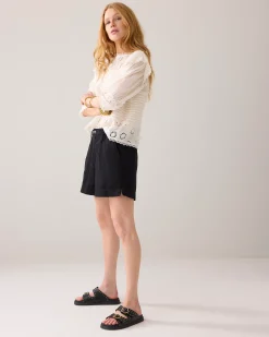 Sale Linen-blend shorts Shorts