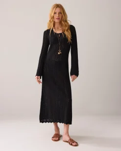 Hot Long ajour dress Kleider