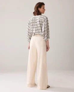 Clearance Long trousers in lyocell blend Hosen & Jumpsuits