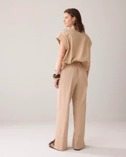 Online Long trousers with slit Hosen & Jumpsuits