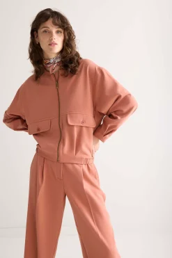 Sale Loose-fitting bomber jacket with flap pockets Blazer & Jacken