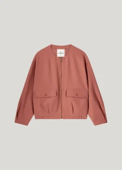 Sale Loose-fitting bomber jacket with flap pockets Blazer & Jacken