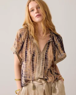 Hot Loose-fitting tie-dye blouse Oberteile & T-shirts