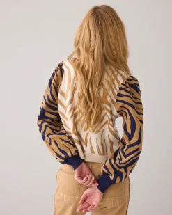 Discount Lurex jacquard cardigan Pullover & Westen