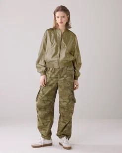 Fashion Metallic bomber jacket Blazer & Jacken