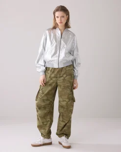 Hot Metallic bomber jacket Blazer & Jacken