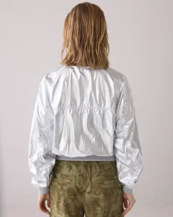 Hot Metallic bomber jacket Blazer & Jacken