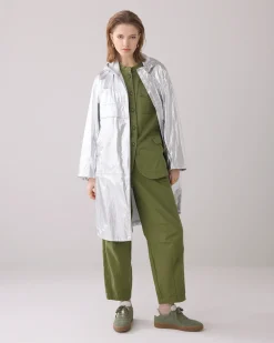 New Metallic mackintosh with storage bag Jacken