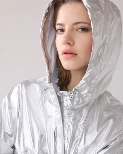 New Metallic mackintosh with storage bag Jacken