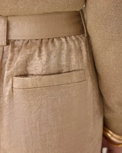 Discount Metallic wide-leg trousers Hosen & Jumpsuits