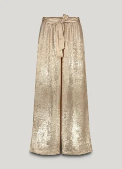 Discount Metallic wide-leg trousers Hosen & Jumpsuits