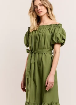 Sale Off shoulder jurk Basics|Kleider