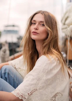 Best Open-knit cotton top Oberteile & T-shirts