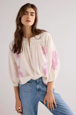 Online Oversized cotton voile blouse Blusen