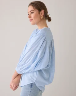 Outlet Oversized lurex blouse Blusen