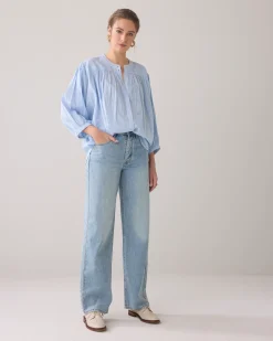 Outlet Oversized lurex blouse Blusen