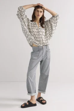 Hot Oversized lurex blouse Blusen