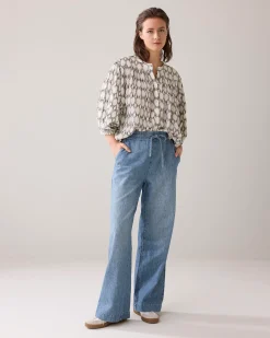 Hot Oversized lurex blouse Blusen