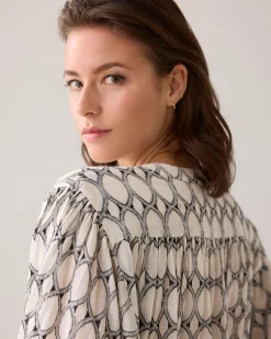 Hot Oversized lurex blouse Blusen