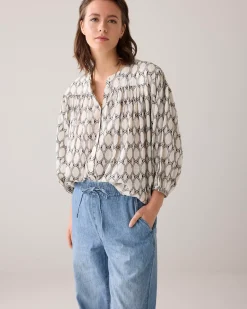 Hot Oversized lurex blouse Blusen