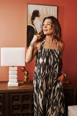 Fashion Print maxi-dress Kleider