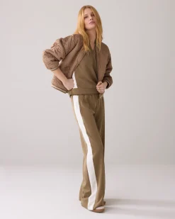 Sale Quilted bomber jacket in satin Jacken|Blazer & Jacken