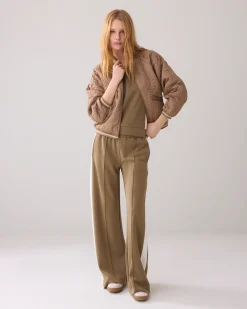 Sale Quilted bomber jacket in satin Jacken|Blazer & Jacken