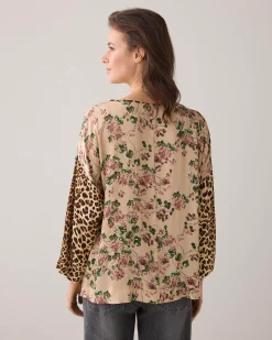 Discount Roomy print top Oberteile & T-shirts