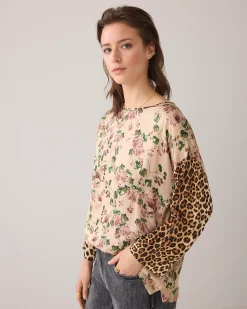 Discount Roomy print top Oberteile & T-shirts