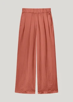 Sale Satin-look trousers with wide legs Hosen & Jumpsuits