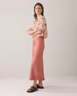 Sale Shiny ankle-length skirt Röcke