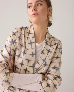 Fashion Shiny boyfriend blazer Blazer & Jacken