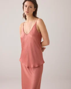 Clearance Shiny singlet with spaghetti straps Oberteile & T-shirts