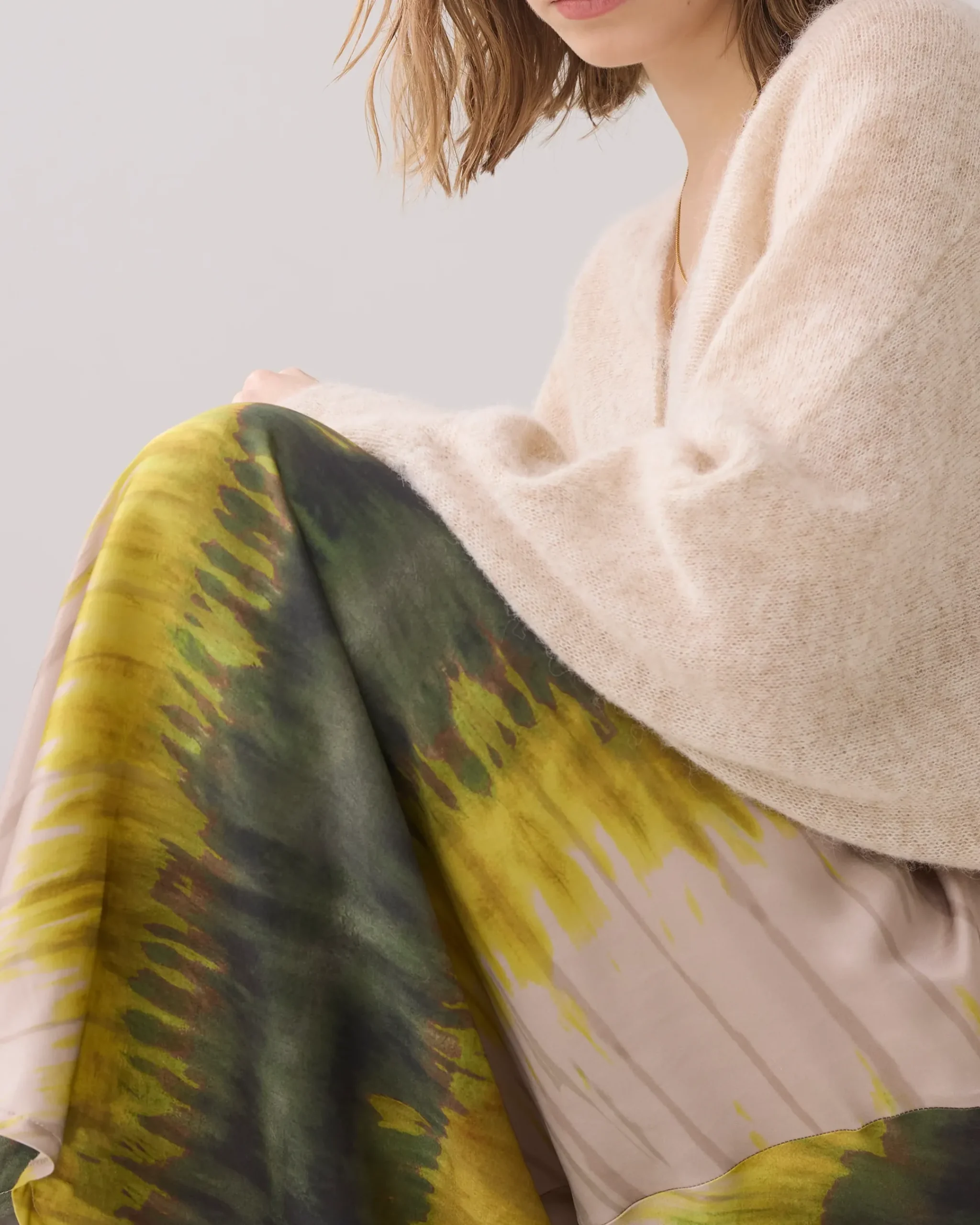 Outlet Shiny skirt made of Ecovero fabric Röcke