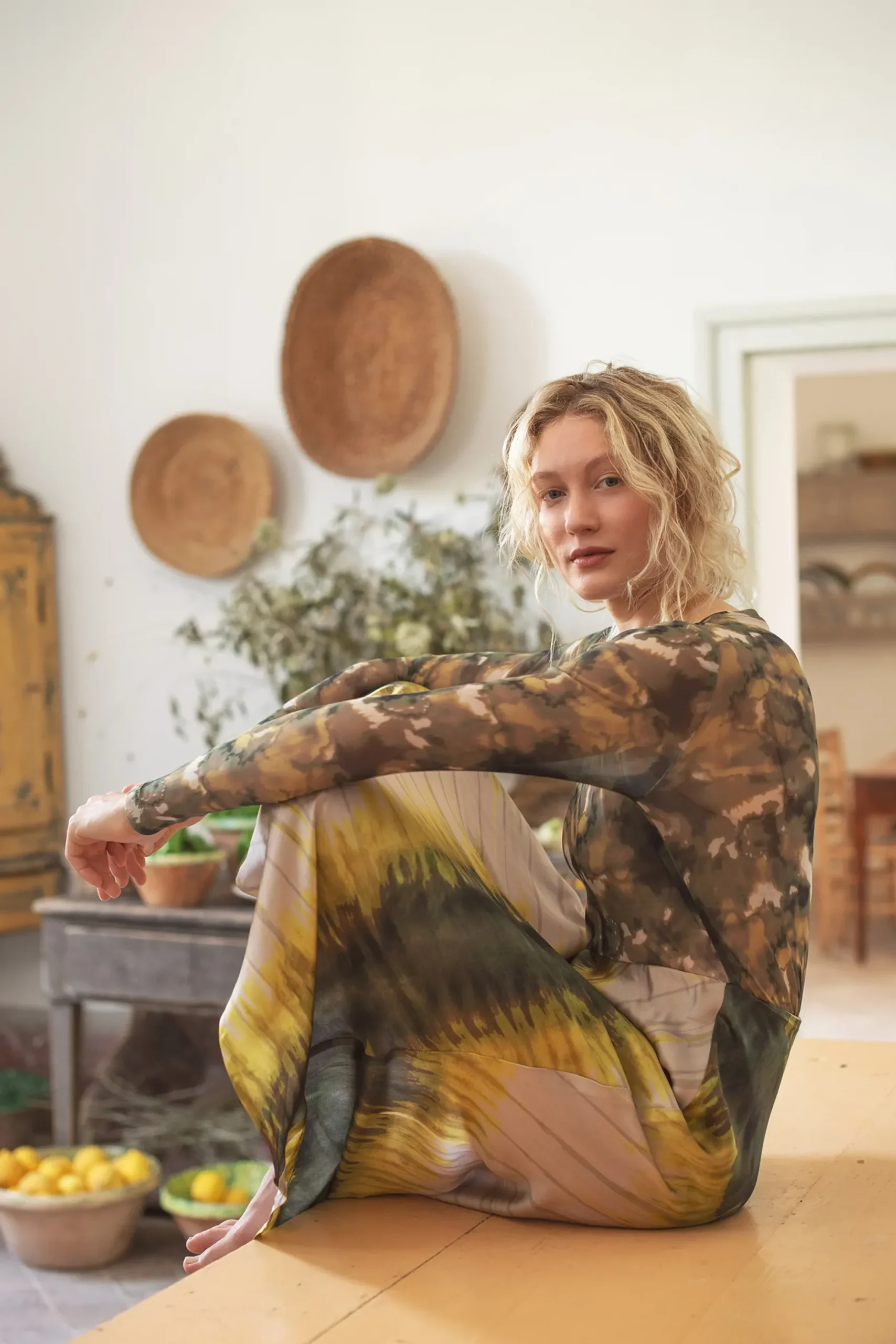 Outlet Shiny skirt made of Ecovero fabric Röcke