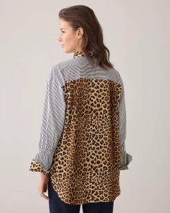 Hot Shirt blouse in mix of prints Blusen