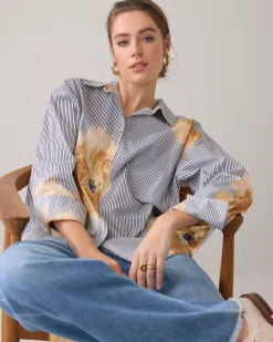 Online Shirt blouse with a unique print Blusen
