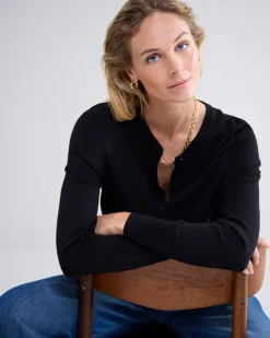 New Short cardigan with buttons Basics