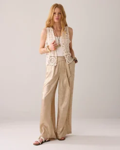 Online Short crocheted gilet Blazer & Jacken