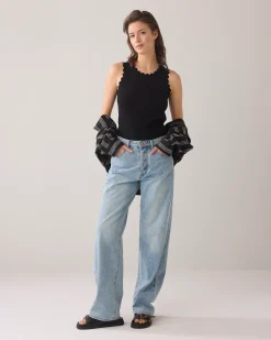 Best Singlet with scalloped details Oberteile & T-shirts