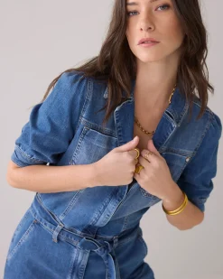 Fashion Slim-fit denim jumpsuit Jeans|Hosen & Jumpsuits