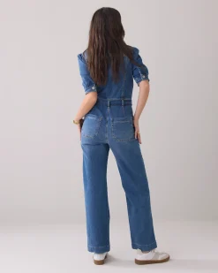 Fashion Slim-fit denim jumpsuit Jeans|Hosen & Jumpsuits