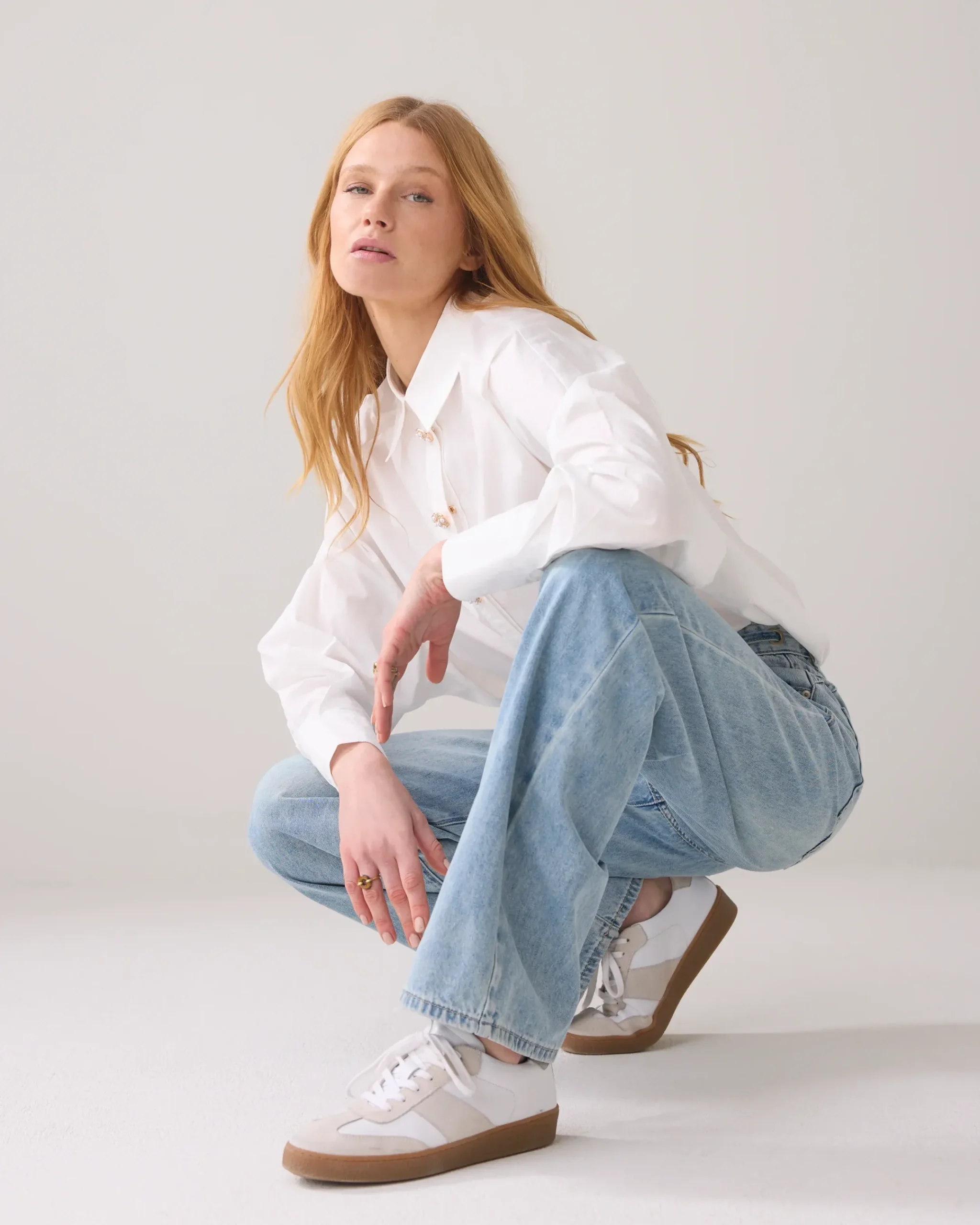 Fashion Straight-leg jeans vintage wash Jeans|Hosen & Jumpsuits