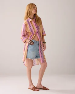 Outlet Striped shirt blouse Blusen