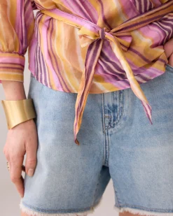 Fashion Striped wrap-around blouse Oberteile & T-shirts