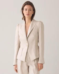 Outlet Tailored blazer in a linen blend Blazer & Jacken
