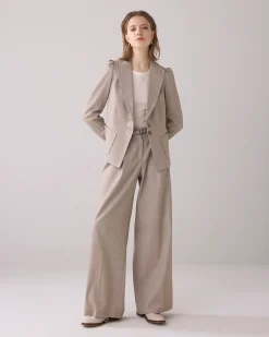 New Tailored blazer in linen blend Blazer & Jacken