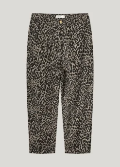 Outlet Tapered jeans with panther print Hosen & Jumpsuits